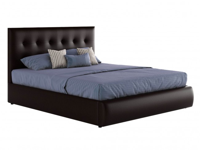 Мягкая интерьерная кровать "Селеста" венге 1400 с фото