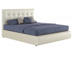 Кровать Мягкая белая интерьерная "Селеста" 1400 с