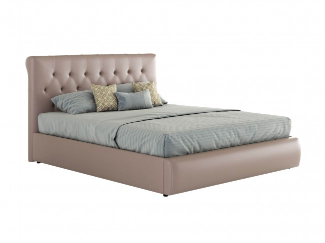Мягкая двуспальная кровать "Амели" 1400 с подъемным ме фото