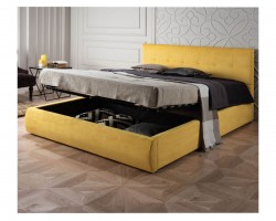 Кровать Мягкая "Selesta" 1400 желтая с подъемным механ
