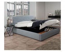 Кровать Мягкая "Selesta" 1400 серая с подъемным механи