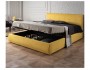 Мягкая кровать "Selesta" 1600 желтая с подъемным механ фото