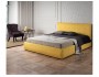 Мягкая кровать Selesta 1600 желтая с подъемным механизмом недорого