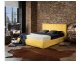 Мягкая кровать "Selesta" 1800 желтая с матрасом ГОСТ с фото