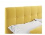 Мягкая кровать "Selesta" 1800 желтая с матрасом ГОСТ с распродажа
