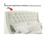 Мягкая кровать Stefani 1400 беж с подъемным механизмом с орт.мат от производителя