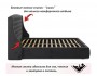 Мягкая кровать Stefani 1400 темная с подъемным механизмом с орт. недорого