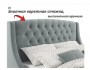 Мягкая кровать "Stefani" 1400 серая с ортопед. основан купить