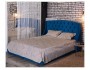 Мягкая кровать "Stefani" 1600 синяя с ортопед. основан недорого