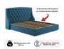 Мягкая кровать "Stefani" 1600 синяя с ортопед. основан распродажа