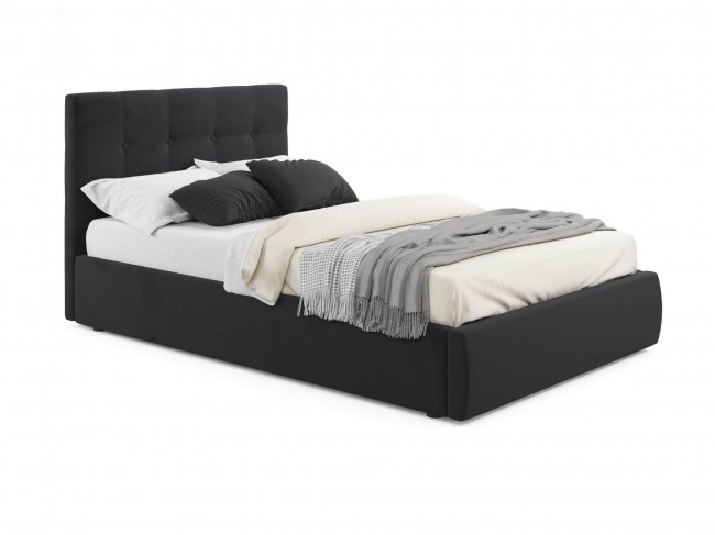 Мягкая кровать Selesta 1200 темная с подъем.механизмом фото