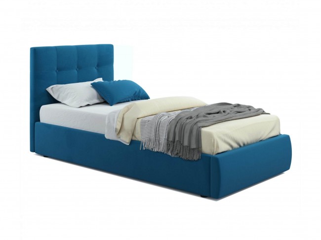 Мягкая кровать Selesta 900 синяя с ортопед.основанием фото