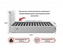 Мягкая кровать Selesta 1200 серая с ортопед.основанием недорого