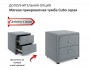 Мягкая кровать Selesta 1200 серая с ортопед.основанием недорого