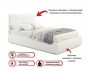Мягкая кровать Selesta 1200 беж с подъем.механизмом с матрасом Г фото