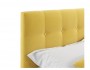 Мягкая кровать Selesta 1200 желтая с ортопед.основанием с матрас от производителя