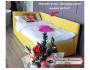 Односпальная кровать-тахта Bonna 900 желтая с подъемным механизм распродажа