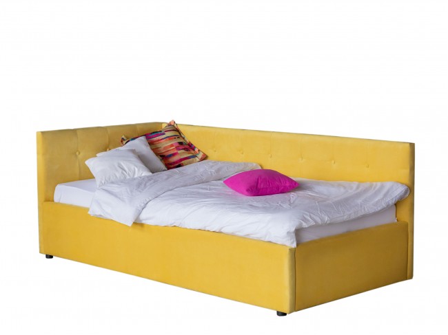 Односпальная кровать-тахтаBonna 900 желтая ортопед.основание фото