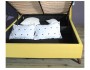 Мягкая кровать Betsi 1600 желтая с подъемным механизмом фото