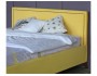 Мягкая кровать Melani 1600 желтая c ортопедическим основанием купить
