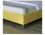 Мягкая кровать Melani 1600 желтая c ортопедическим основанием от производителя