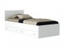 Односпальная белая кровать "Виктория" 800 с выдвижными купить
