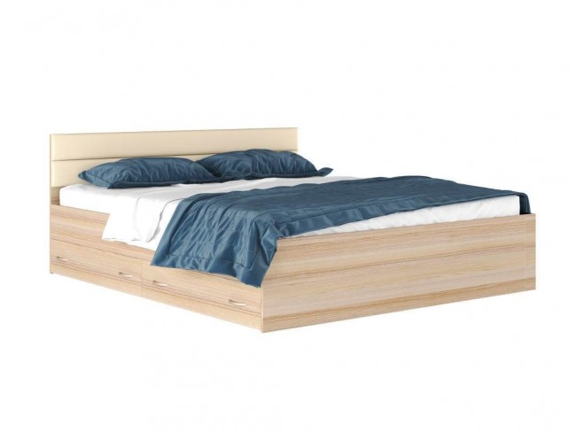 Двуспальная кровать 1800*200 "Виктория МБ" с мягким фото
