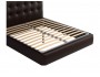 Мягкая двуспальная кровать "Селеста" 1400 венге с распродажа