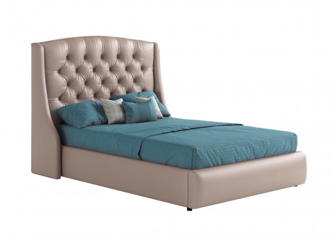 Мягкая двуспальная кровать "Стефани" 1400 с подъемным фото