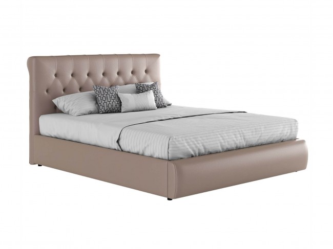 Мягкая двуспальная кровать "Амели" 1800 с высоким фото