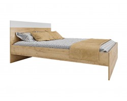 Кровать "Диана" 1400 (дуб золотой) с матрасом ГОСТ