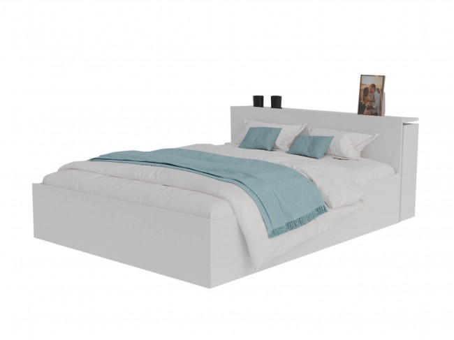 Кровать Доминика с блоком 160 (Белый) фото