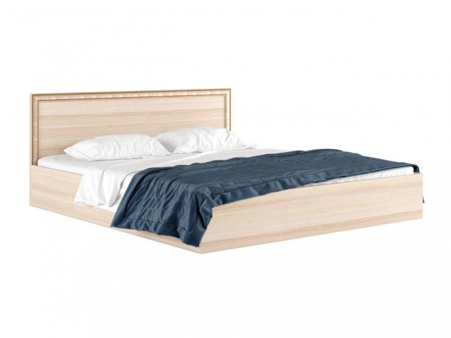 Двуспальная кровать "Виктория-Б" с багетом 1800 дуб фото