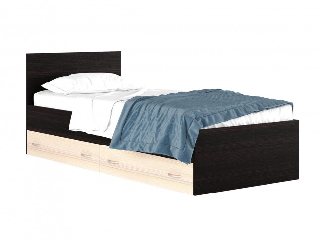 Односпальная кровать "Виктория" 80 см. с ящиком с фото