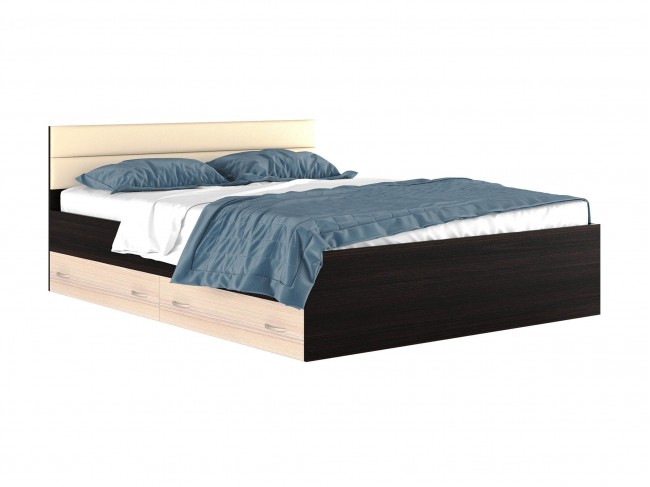 Двуспальная кровать "Виктория МБ" 1600 с ящиками и фото
