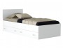 Односпальная кровать "Виктория" 900 с ящиками белая с  фото