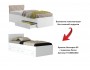Односпальная кровать "Виктория-П" с подушкой 900 с ящи распродажа