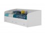 Подростковая кровать "Уника" 900 с матрасом ГОСТ (Белы от производителя