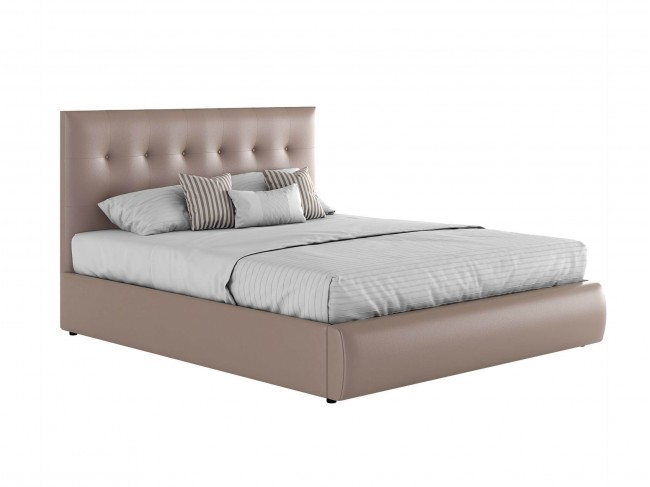 Мягкая интерьерная кровать "Селеста" 1600 капучино с фото