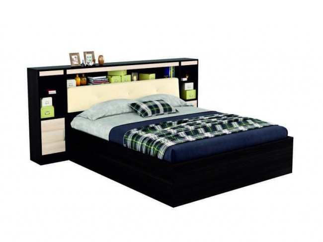 2-спальная кровать "Виктория ЭКО-П" 160 см. с мягким б фото