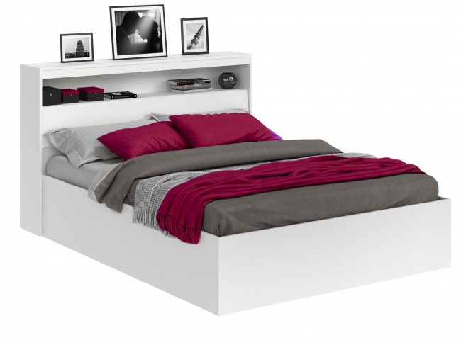 Кровать Виктория белая 180 с блоком и матрасом PROMO B COCOS фото