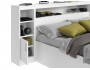 Кровать Виктория белая 160 с блоком, тумбами и матрасом PROMO B  недорого