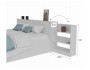 Кровать Доминика с блоком и ящиками 120 (Белый) с матрасом PROMO от производителя