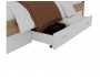 Кровать Доминика с блоком и ящиком 160 (Дуб Золотой/Белый) недорого