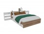 Кровать Доминика с блоком и ящиком 140 (Дуб Золотой/Белый) с распродажа