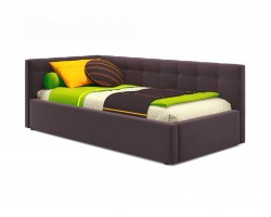 Угловой диван Односпальная кровать-тахта Bonna 900 шоколад с подъемным механиз