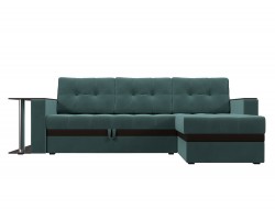 Угловой диван из флока Атланта