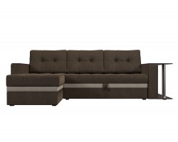 Угловой диван с деревянными подлокотниками Атланта М