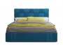 Мягкая кровать Tiffany 1600 синяя с подъемным механизмом купить