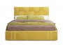 Мягкая кровать Tiffany 1600 желтая с подъемным механизмом недорого